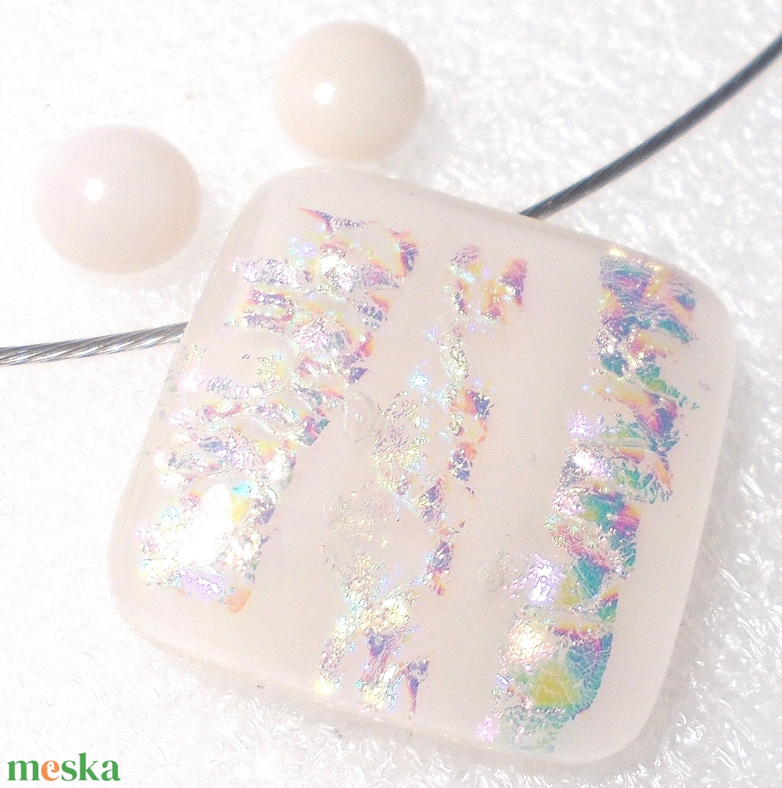 Szivárványos barack ékszerszett, ajándék névnapra, születésnapra. - ékszer - ékszerszett - Meska.hu