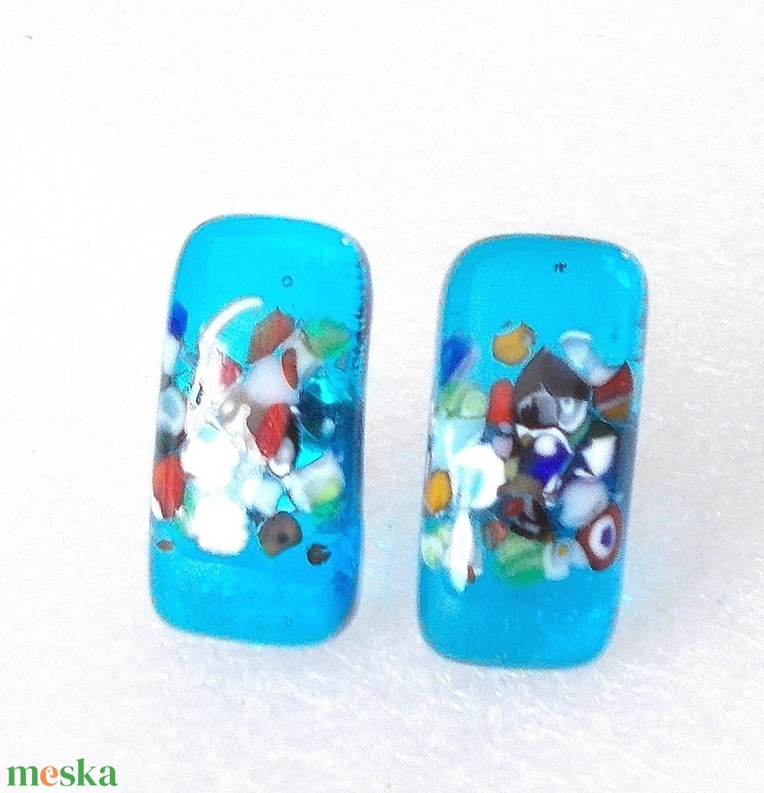 Orvosi fém!  Tenger kincsei trendi stiftes  fülbevaló, ajándék  névnapra, születésnapra. - ékszer - fülbevaló - pötty fülbevaló - Meska.hu