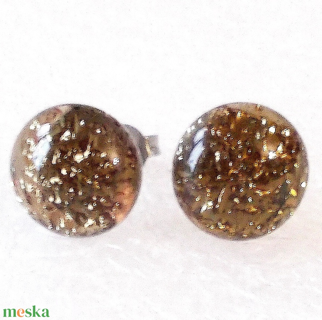 ORVOSI FÉM! Csillaghullás szürkében stiftes  fülbevaló, ajándék  névnapra, születésnapra. - ékszer - fülbevaló - pötty fülbevaló - Meska.hu