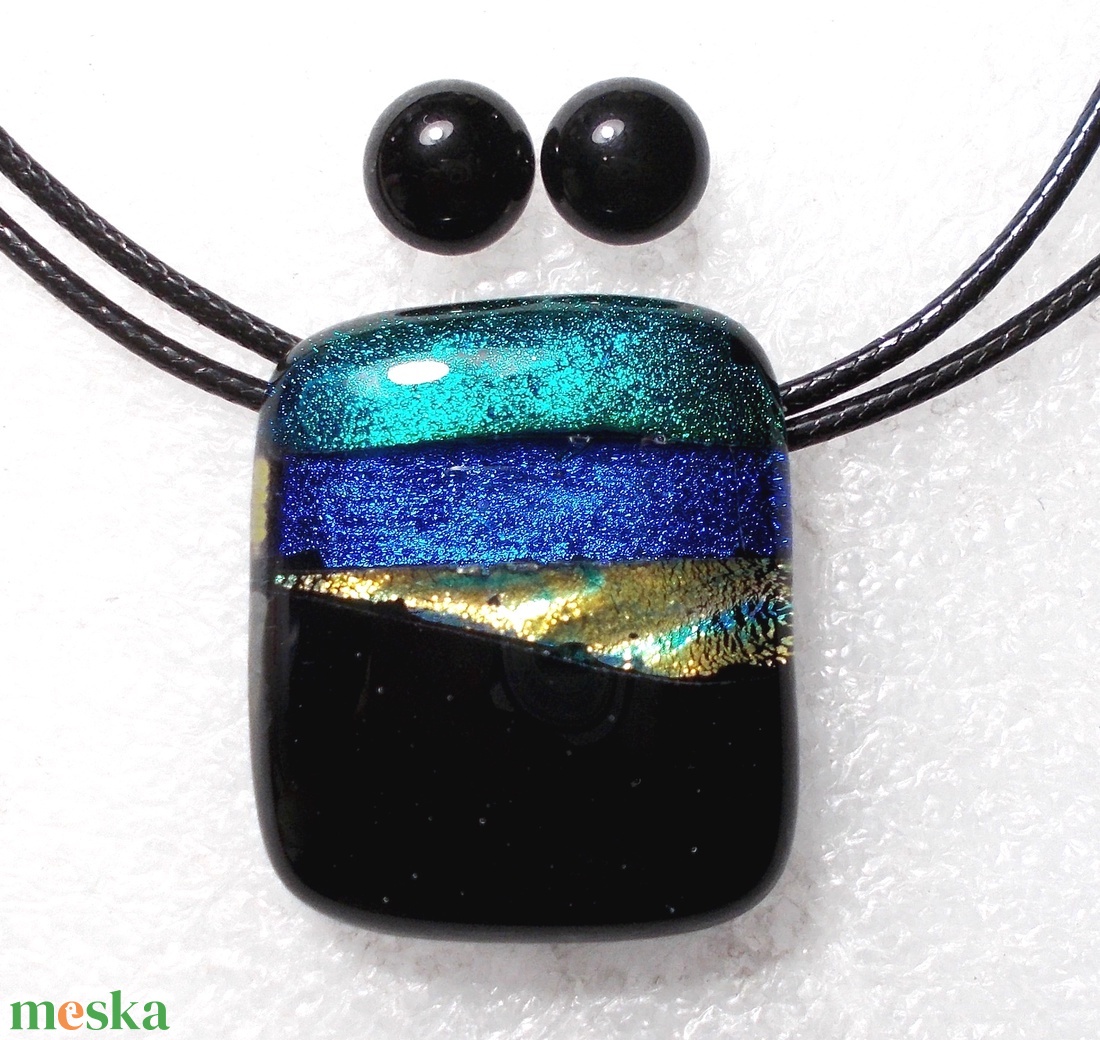Dichroic fények nyaklánc. - ékszer - nyaklánc - medál - Meska.hu Dichroic fények nyaklánc. - ékszer - nyaklánc - medál - Meska.hu
