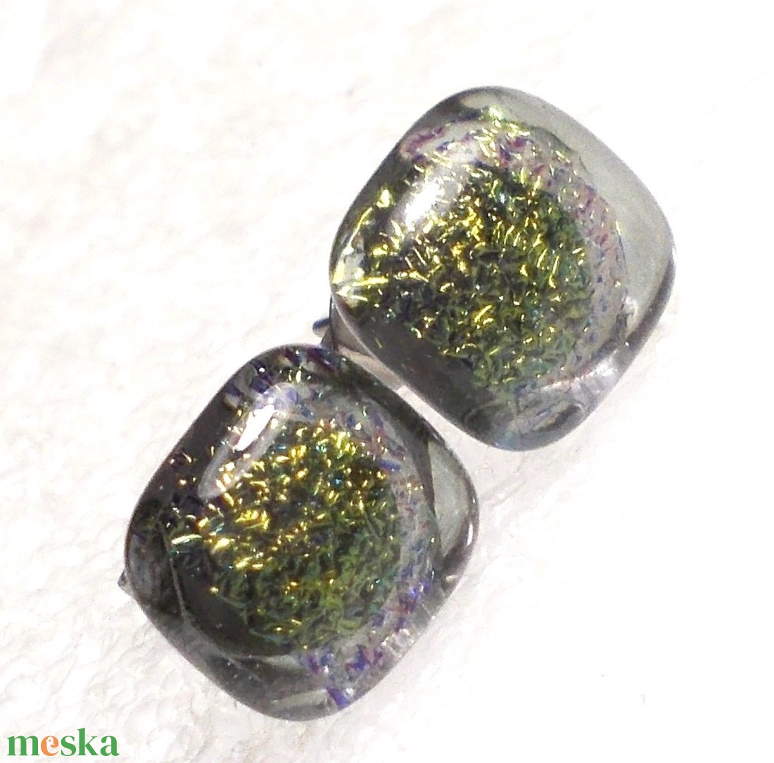 ORVOSI FÉM! Csillaghullás szürkében stiftes  fülbevaló, ajándék  névnapra, születésnapra. - ékszer - fülbevaló - pötty fülbevaló - Meska.hu