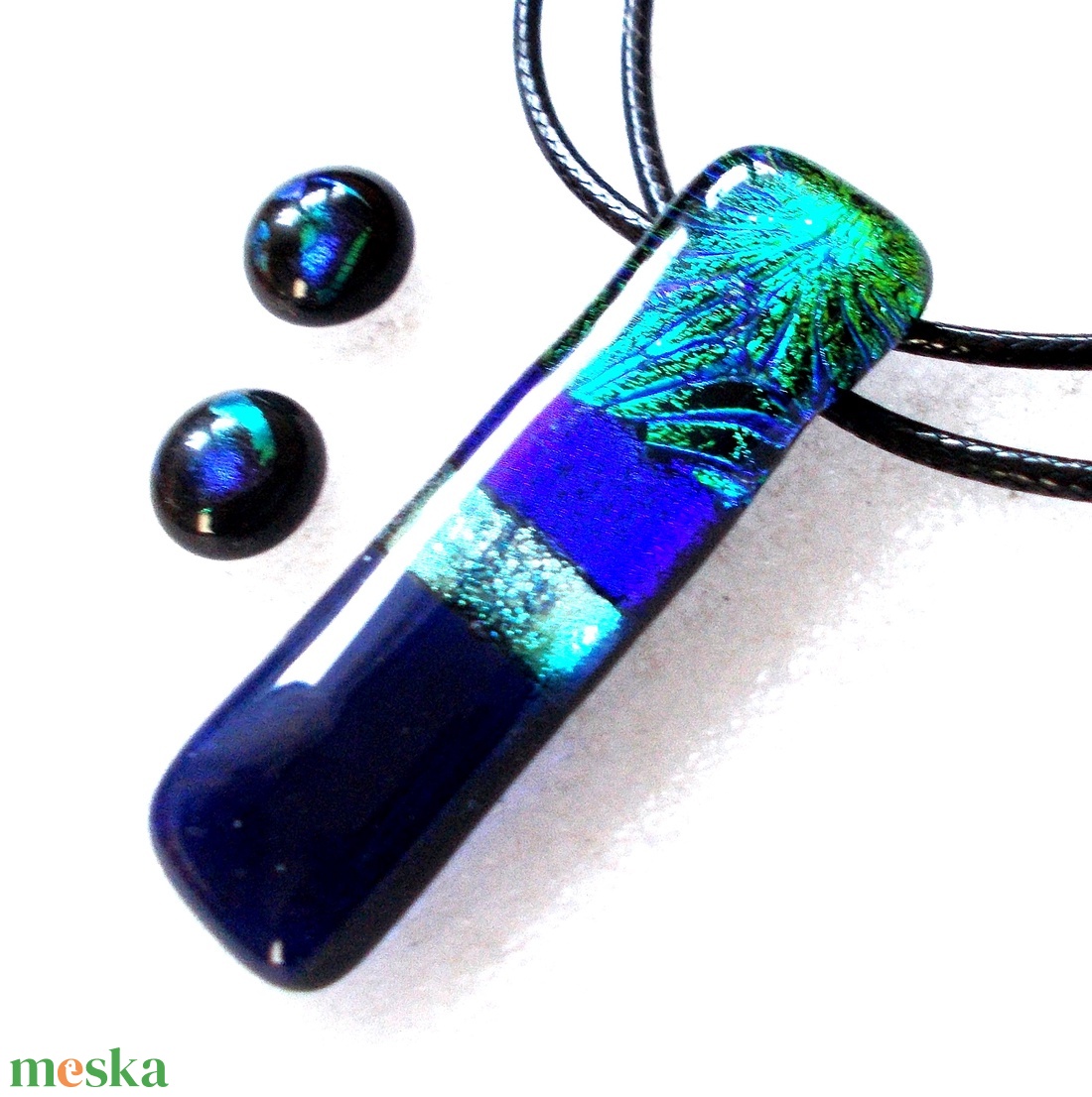 AKCIÓ! Dichroic fények ékszerszett. - ékszer - ékszerszett - Meska.hu