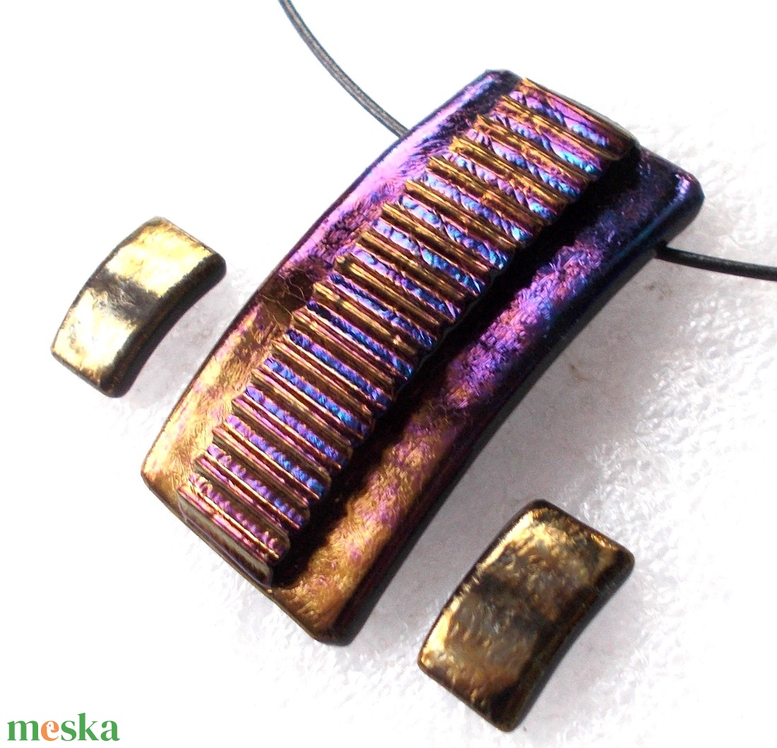 Bronzos-bíbor ékszerszett , ajándék névnapra születésnapra, karácsonyra - ékszer - ékszerszett - Meska.hu