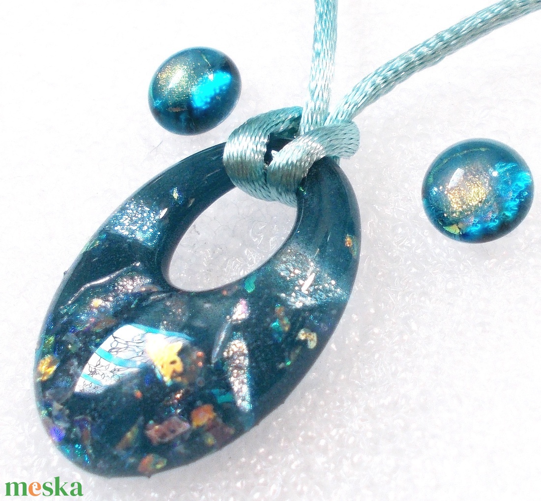 AKCIÓ! FÉMMENTES!  Tenger kincsei, fémmentes trendi medál. - ékszer - nyaklánc - medálos nyaklánc - Meska.hu