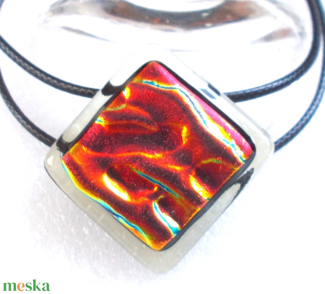 Lángolás dichroic nyaklánc. - ékszer - ékszerszett - Meska.hu Lángolás dichroic nyaklánc. - ékszer - ékszerszett - Meska.hu