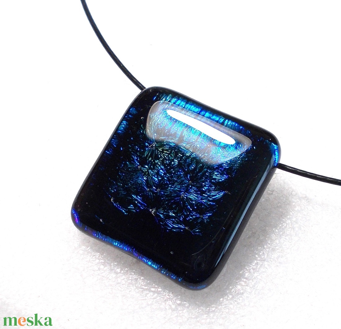 Mélykék óceán nyaklánc. - ékszer - ékszerszett - Meska.hu