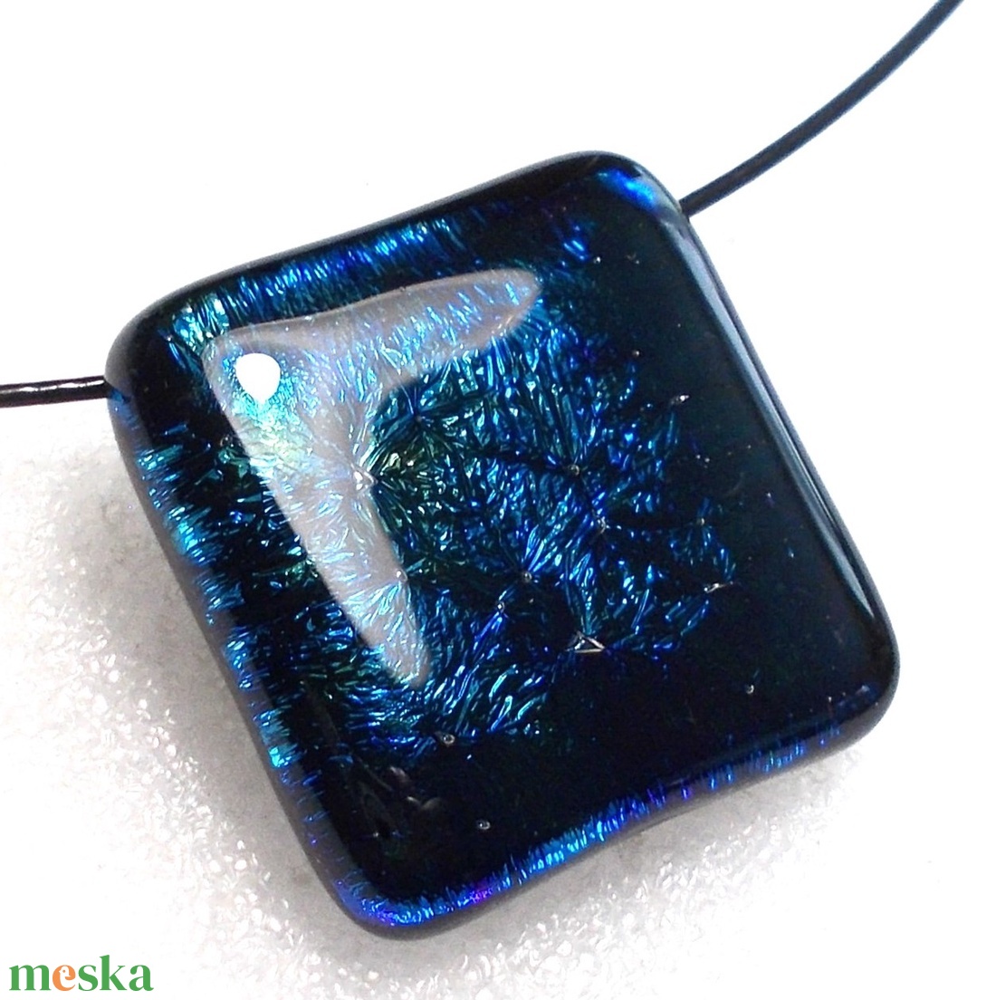 Mélykék óceán nyaklánc. - ékszer - ékszerszett - Meska.hu