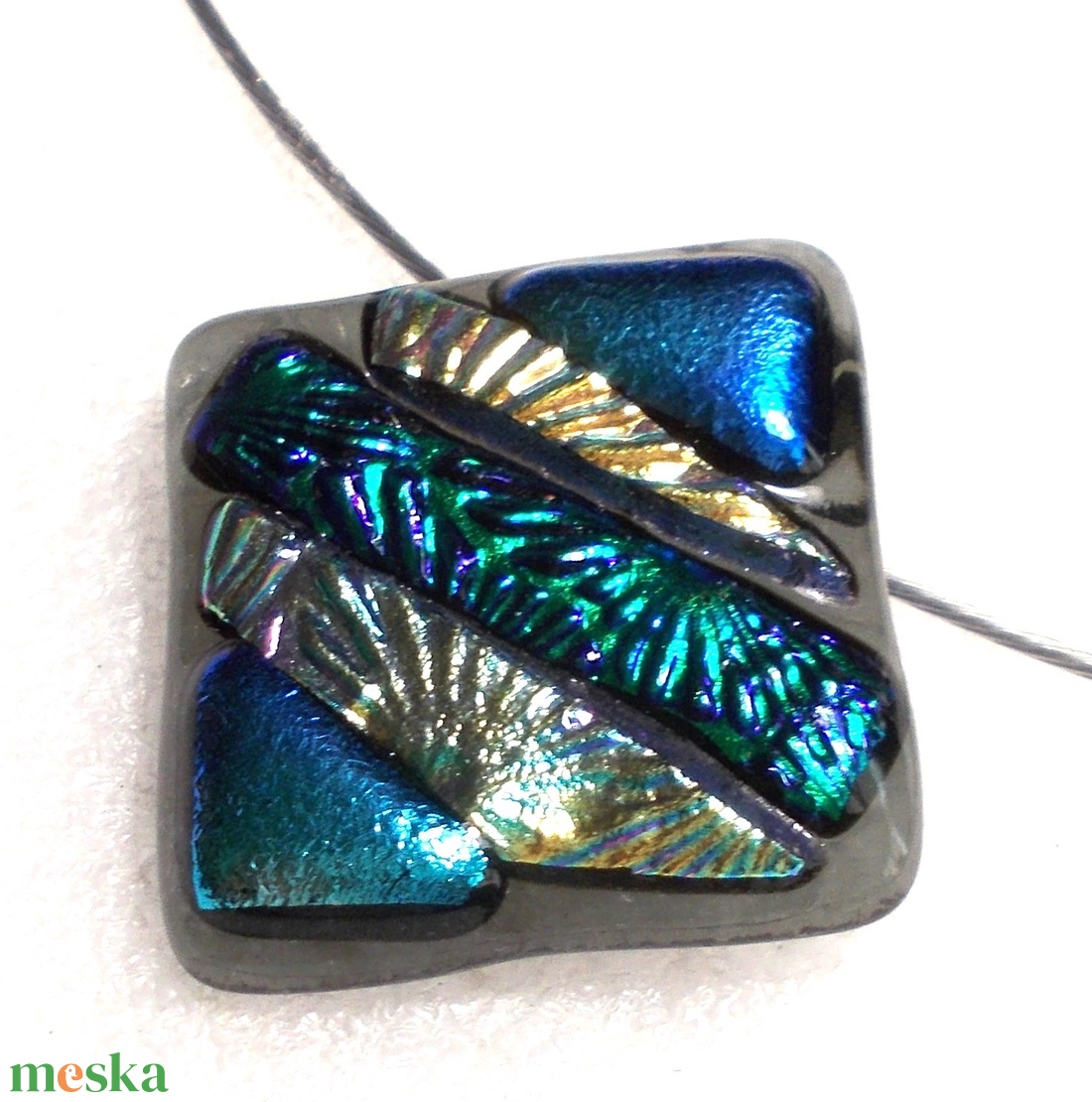 NEMESACÉL! Dichroic mozaik nyaklánc, ajándék pedagógus napra, születésnapra, névnapra. - ékszer - nyaklánc - medál - Meska.hu NEMESACÉL! Dichroic mozaik nyaklánc, ajándék pedagógus napra, születésnapra, névnapra. - ékszer - nyaklánc - medál - Meska.hu