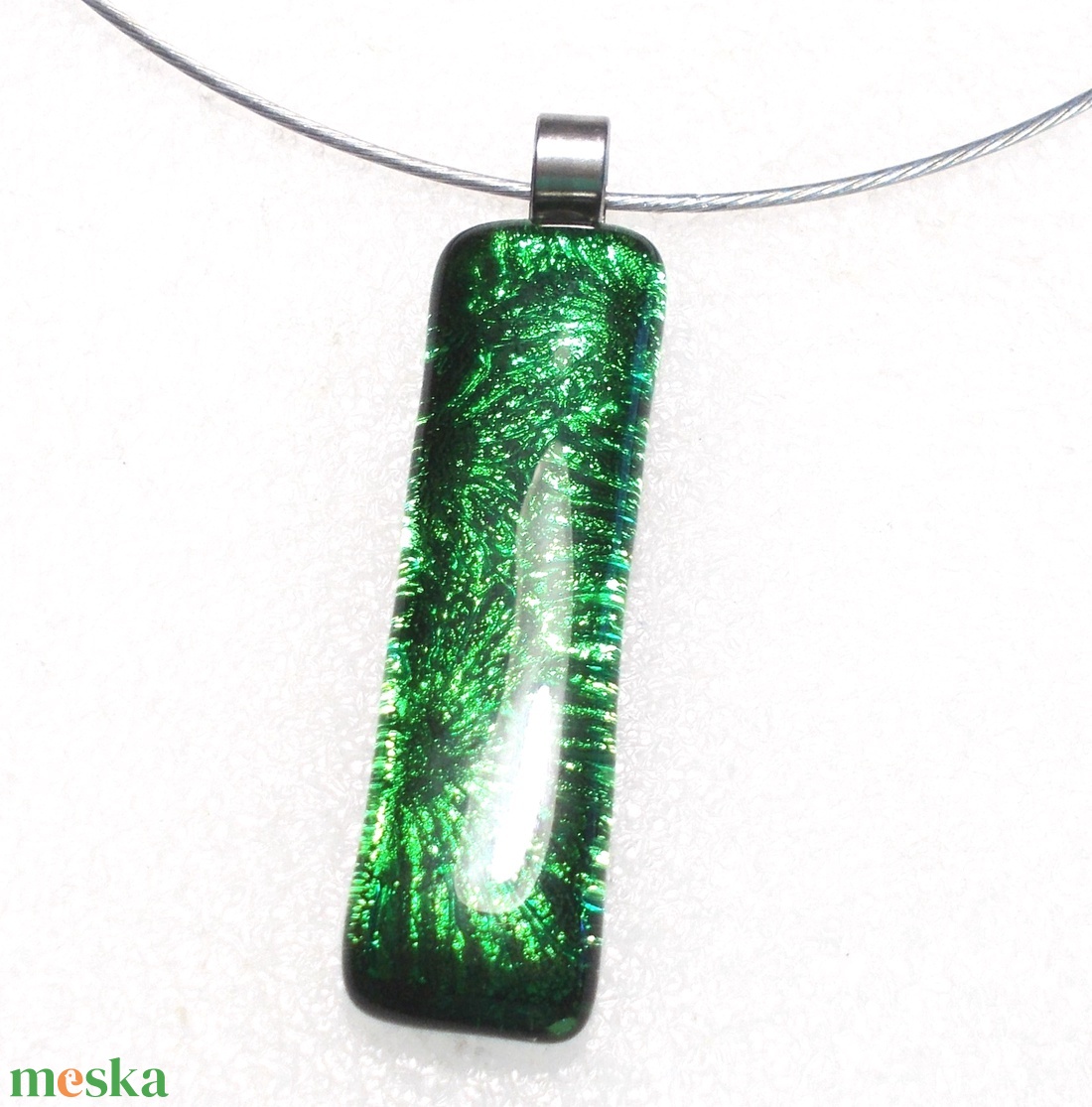 Smaragd csillagok, dichroic ékszerszett. - ékszer - ékszerszett - Meska.hu Smaragd csillagok, dichroic ékszerszett. - ékszer - ékszerszett - Meska.hu