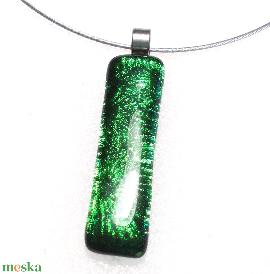 Smaragd csillagok, dichroic ékszerszett. - ékszer - ékszerszett - Meska.hu Smaragd csillagok, dichroic ékszerszett. - ékszer - ékszerszett - Meska.hu