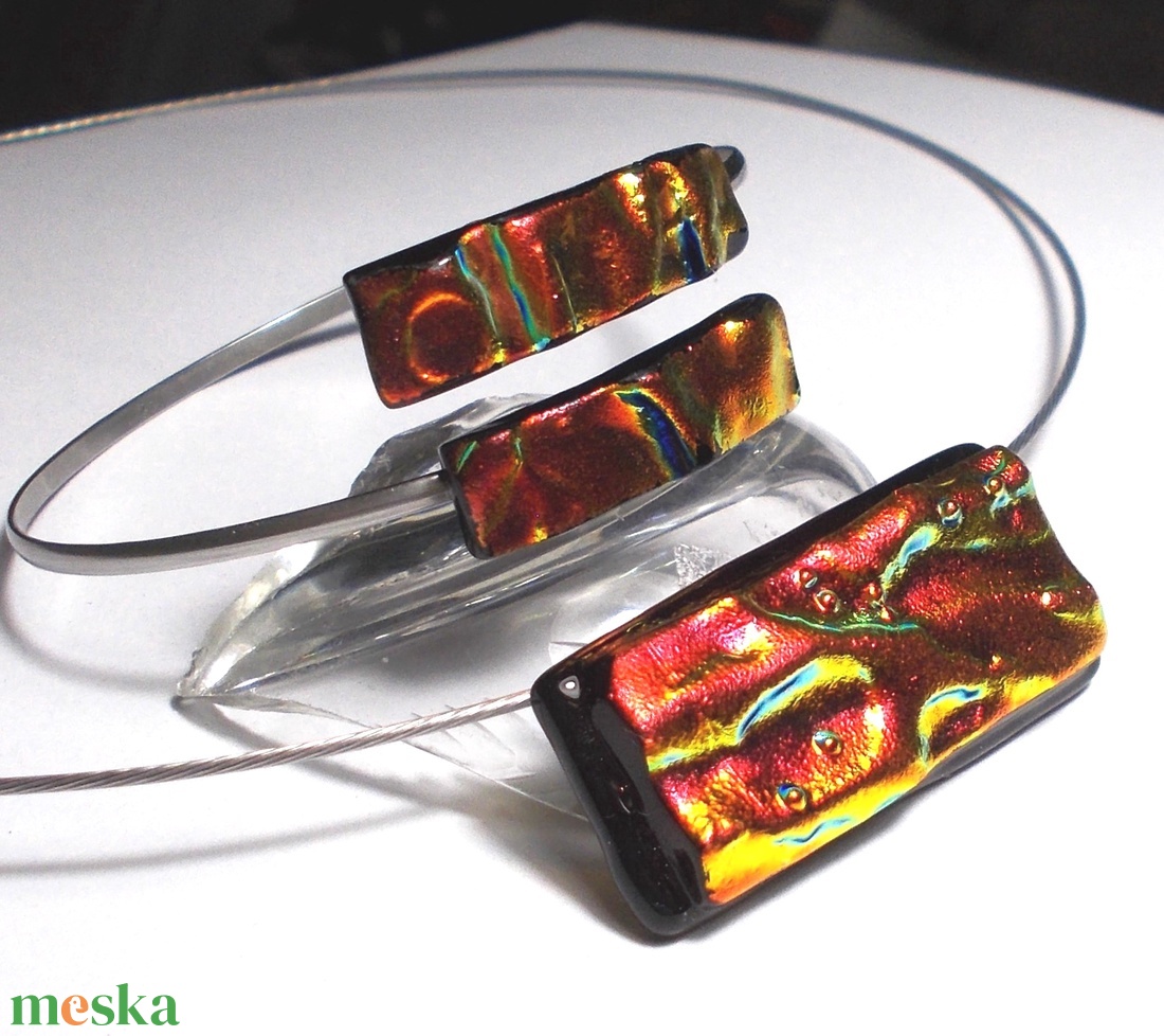 Lángolás dichroic ékszerszett. - ékszer - ékszerszett - Meska.hu Lángolás dichroic ékszerszett. - ékszer - ékszerszett - Meska.hu