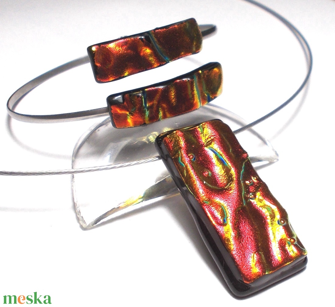 Lángolás dichroic ékszerszett. - ékszer - ékszerszett - Meska.hu Lángolás dichroic ékszerszett. - ékszer - ékszerszett - Meska.hu