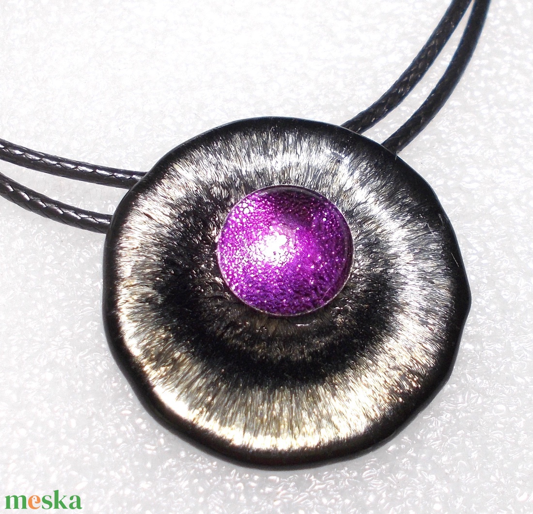  OVÁLIS!  Gyöngykagyló dichroic ékszerszett , ajándék névnapra, születésnapra. - ékszer - ékszerszett - Meska.hu
