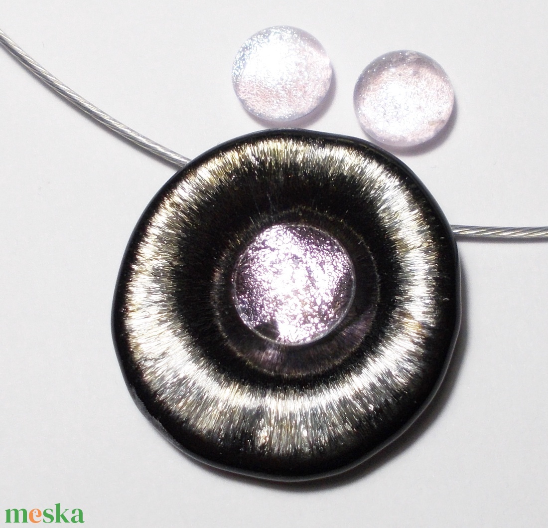 OVÁLIS!  Gyöngykagyló dichroic ékszerszett , ajándék névnapra, születésnapra. - ékszer - ékszerszett - Meska.hu