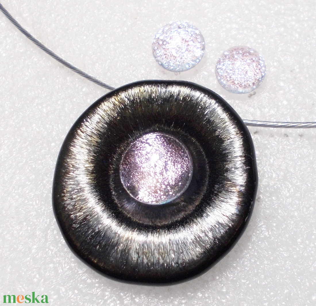 OVÁLIS!  Gyöngykagyló dichroic ékszerszett , ajándék névnapra, születésnapra. - ékszer - ékszerszett - Meska.hu