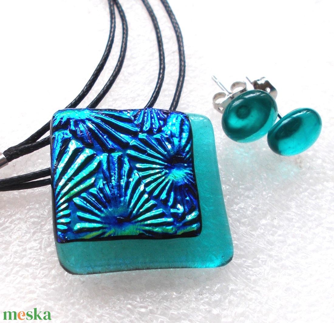 Kék-arany csillagok, dichroic ékszerszett. - ékszer - ékszerszett - Meska.hu Kék-arany csillagok, dichroic ékszerszett. - ékszer - ékszerszett - Meska.hu
