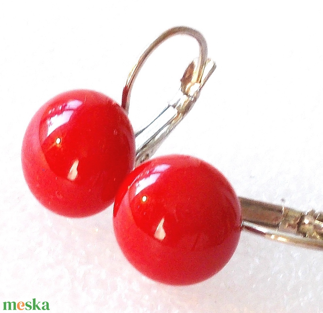 AKCIÓ! Pipacs metálfényben ékszerszett. - ékszer - ékszerszett - Meska.hu