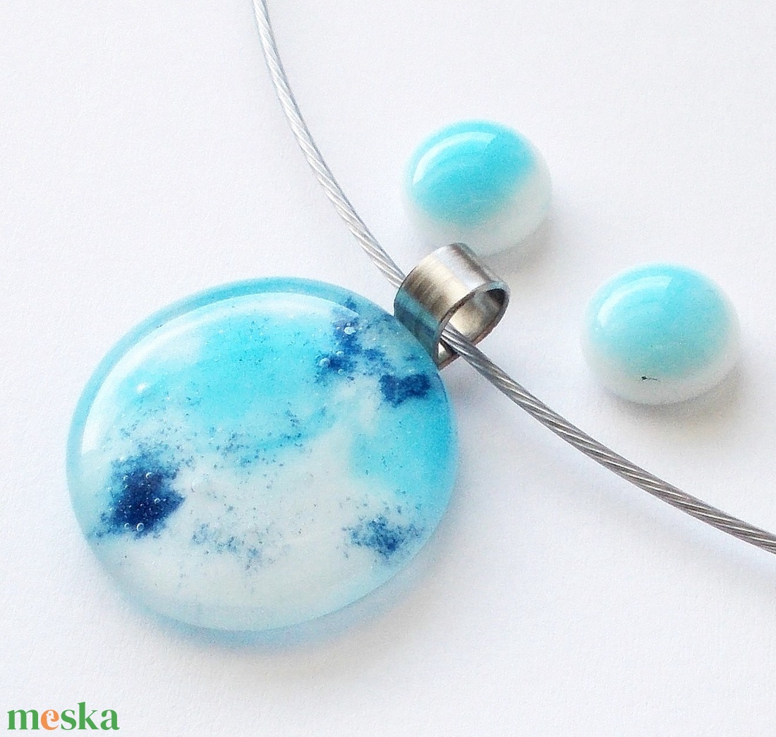 Fátyolfelhő ékszerszett. - ékszer - ékszerszett - Meska.hu