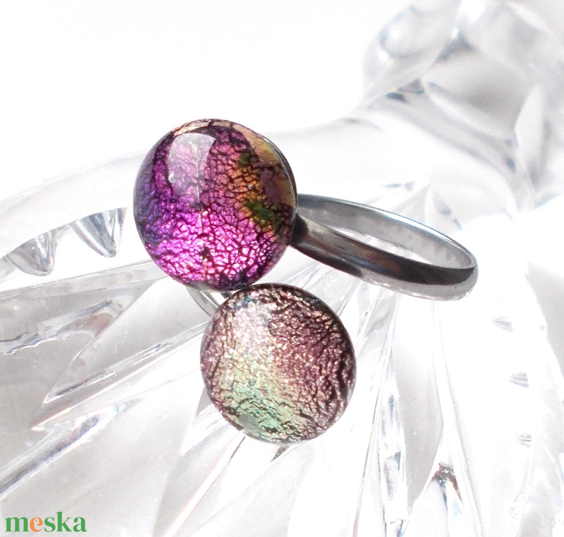 NEMESACÉL! Rózsafények dichroic ékszerszett. - ékszer - ékszerszett - Meska.hu NEMESACÉL! Rózsafények dichroic ékszerszett. - ékszer - ékszerszett - Meska.hu