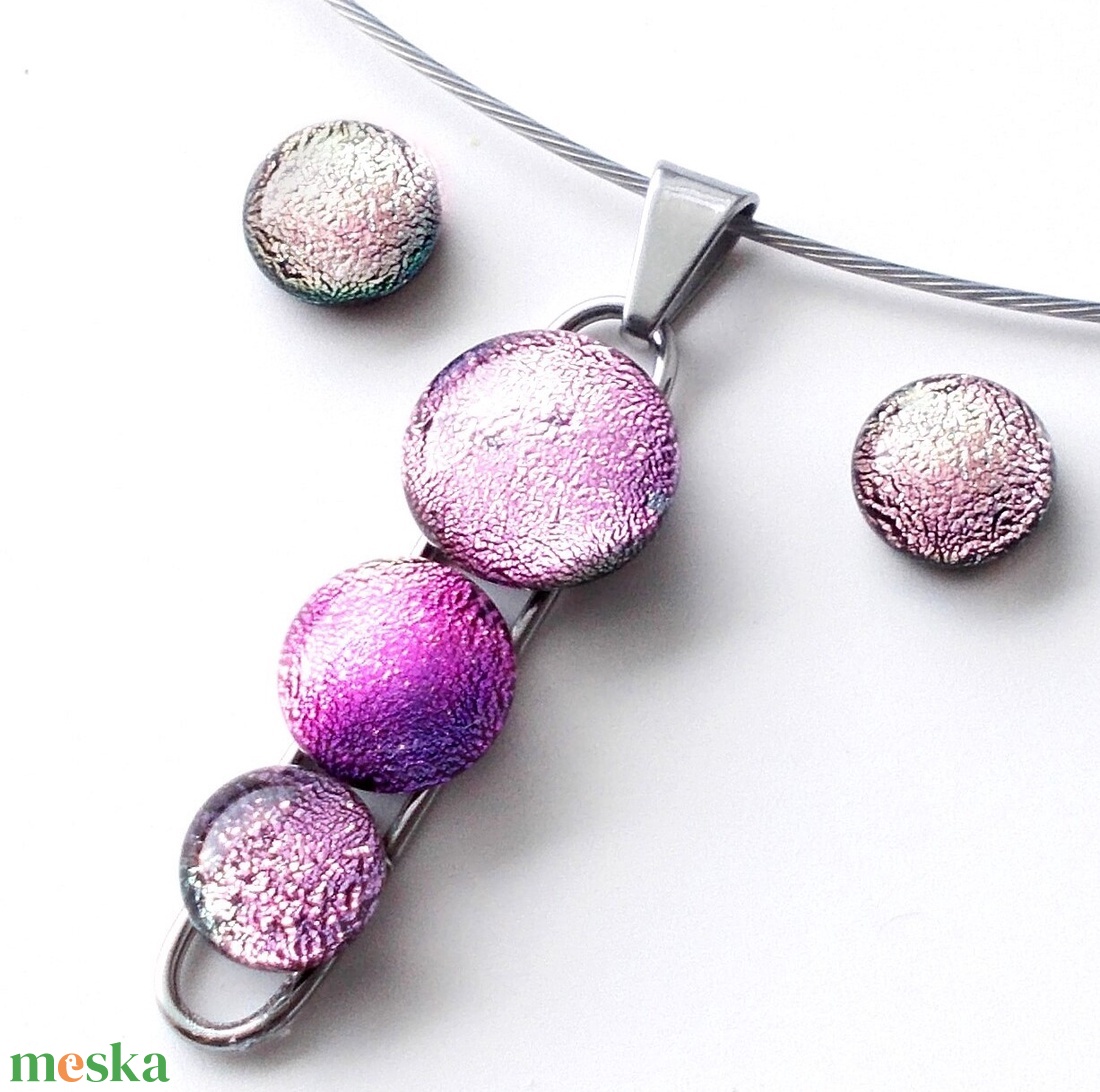 NEMESACÉL! Rózsafények dichroic ékszerszett. - ékszer - ékszerszett - Meska.hu NEMESACÉL! Rózsafények dichroic ékszerszett. - ékszer - ékszerszett - Meska.hu