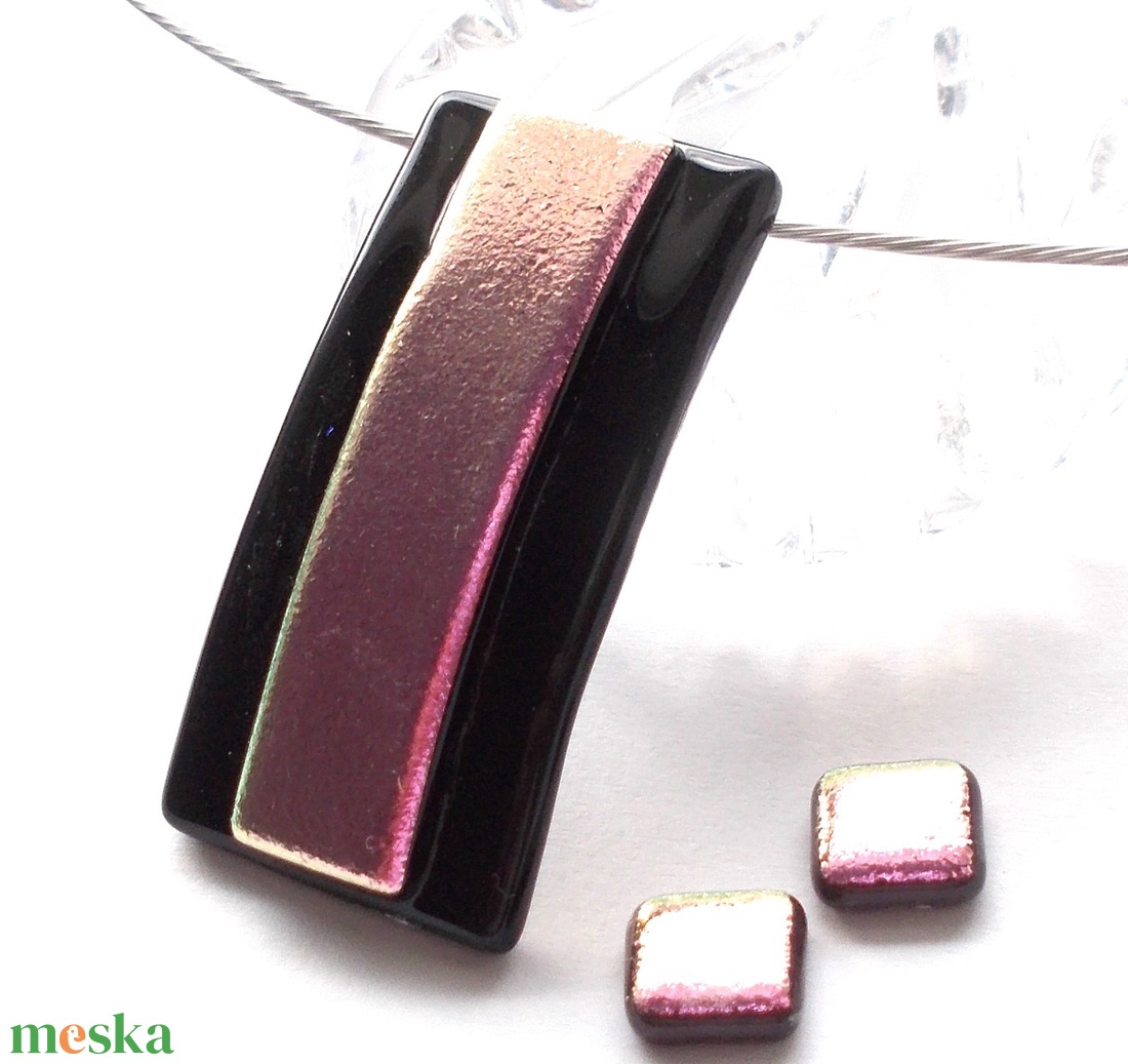 NEMESACÉL! Rózsafény dichroic ékszerszett. - ékszer - ékszerszett - Meska.hu NEMESACÉL! Rózsafény dichroic ékszerszett. - ékszer - ékszerszett - Meska.hu