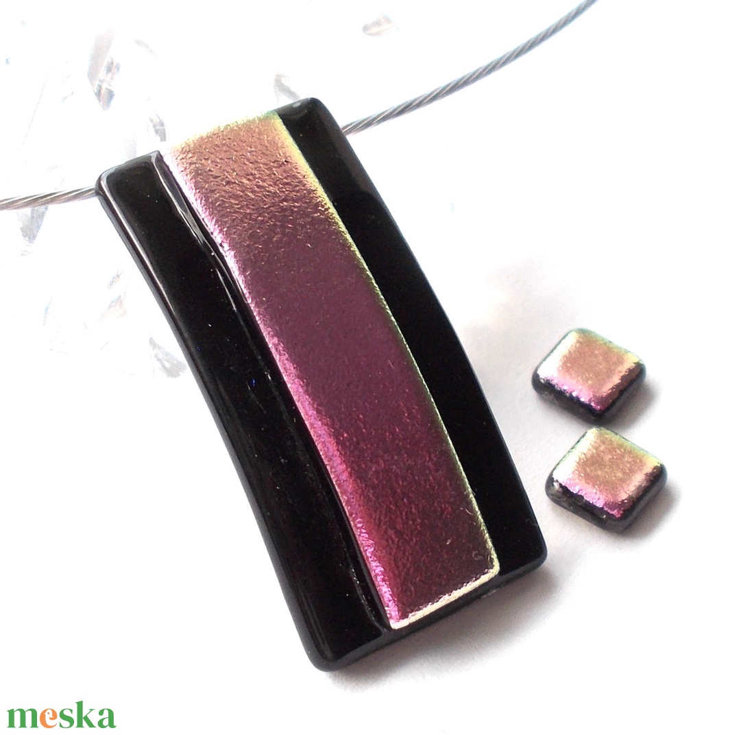 NEMESACÉL! Rózsafény dichroic ékszerszett. - ékszer - ékszerszett - Meska.hu NEMESACÉL! Rózsafény dichroic ékszerszett. - ékszer - ékszerszett - Meska.hu
