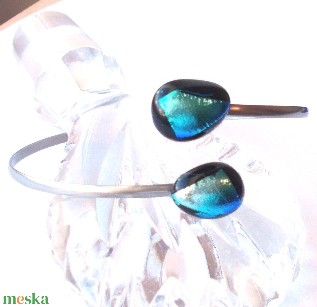AKCIÓ! NEMESACÉL! Kék kavicsok dichroic ékszerszett. - ékszer - ékszerszett - Meska.hu AKCIÓ! NEMESACÉL! Kék kavicsok dichroic ékszerszett. - ékszer - ékszerszett - Meska.hu