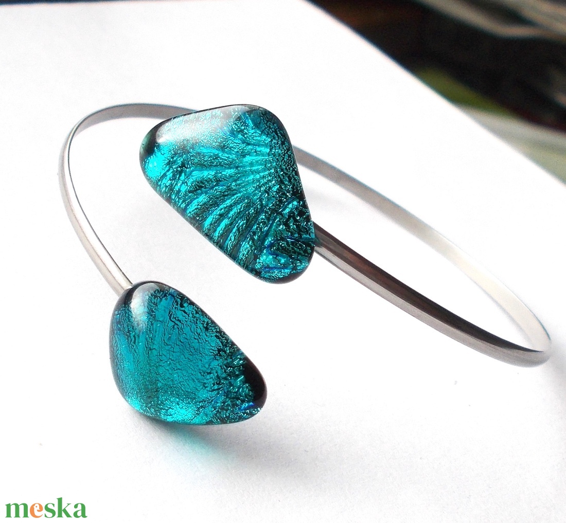 AKCIÓ! NEMESACÉL! Kék kavicsok dichroic ékszerszett. - ékszer - ékszerszett - Meska.hu AKCIÓ! NEMESACÉL! Kék kavicsok dichroic ékszerszett. - ékszer - ékszerszett - Meska.hu