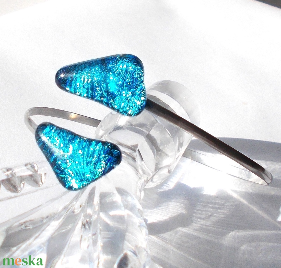 AKCIÓ! NEMESACÉL! Kék kavicsok dichroic ékszerszett. - ékszer - ékszerszett - Meska.hu AKCIÓ! NEMESACÉL! Kék kavicsok dichroic ékszerszett. - ékszer - ékszerszett - Meska.hu