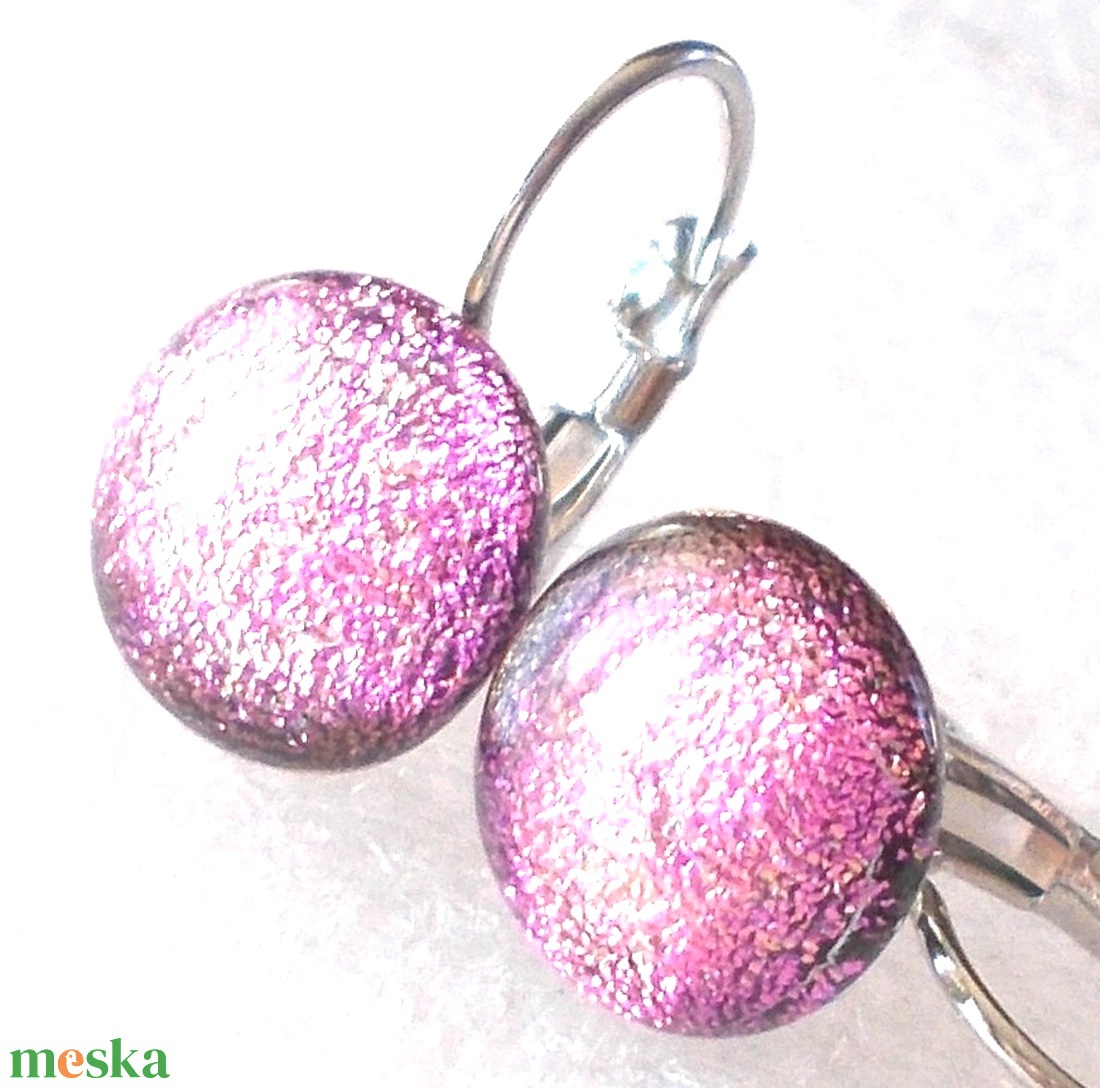  NEMESACÉL!  Rózsafények dichroic ékszerszett. - ékszer - ékszerszett - Meska.hu