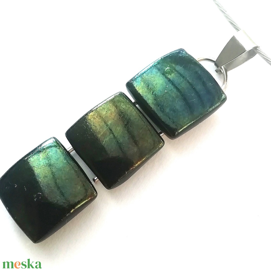 NEMESACÉL! Bronzos moha dichroic nyaklánc. - ékszer - ékszerszett - Meska.hu NEMESACÉL! Bronzos moha dichroic nyaklánc. - ékszer - ékszerszett - Meska.hu