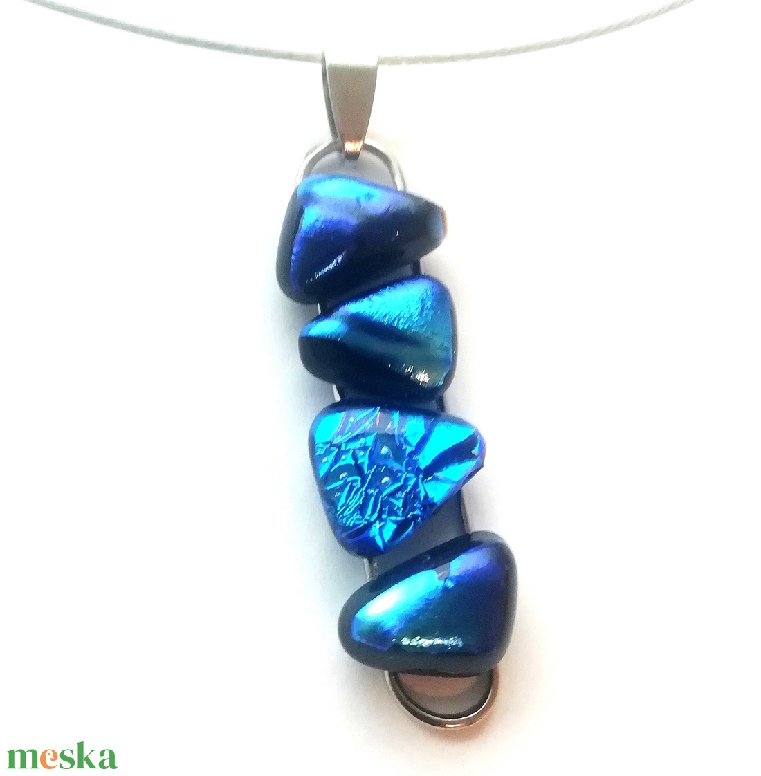 AKCIÓ! NEMESACÉL! Mélykék kavicsok dichroic ékszerszett. - ékszer - ékszerszett - Meska.hu AKCIÓ! NEMESACÉL! Mélykék kavicsok dichroic ékszerszett. - ékszer - ékszerszett - Meska.hu