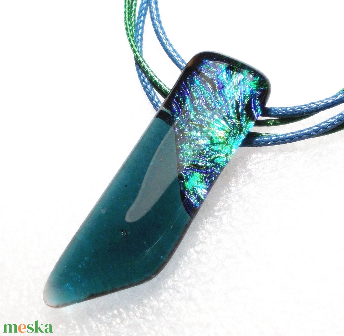 Sea blue nyaklánc, ajándék névnapra, születésnapra. - ékszer - fülbevaló - pötty fülbevaló - Meska.hu