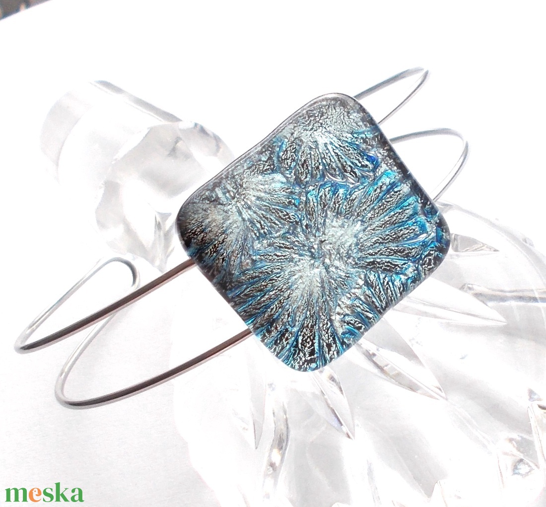 NEMESACÉL! Exkluzív ezüstkék karkötő. - ékszer - karkötő - kézfej karkötő - Meska.hu