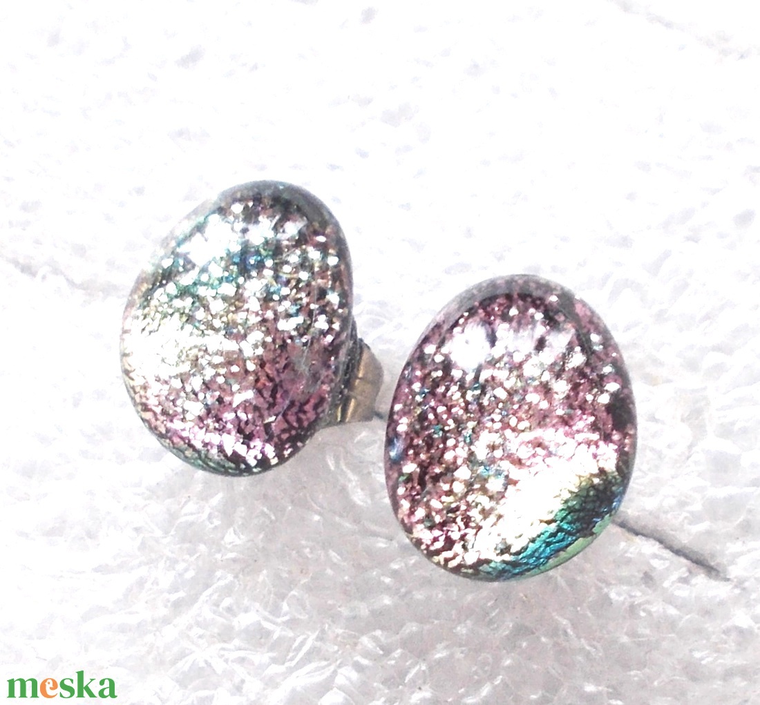 NEMESACÉL! Magnólia dichroic nyaklánc. - ékszer - ékszerszett - Meska.hu NEMESACÉL! Magnólia dichroic nyaklánc. - ékszer - ékszerszett - Meska.hu