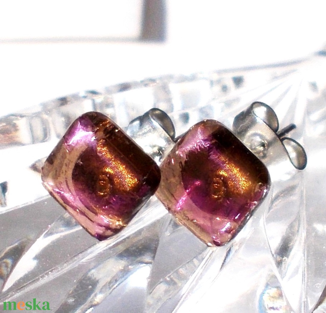  Szivárvány mozaik bronzbanm nyaklánc ajándék névnapra.  - ékszer - ékszerszett - Meska.hu