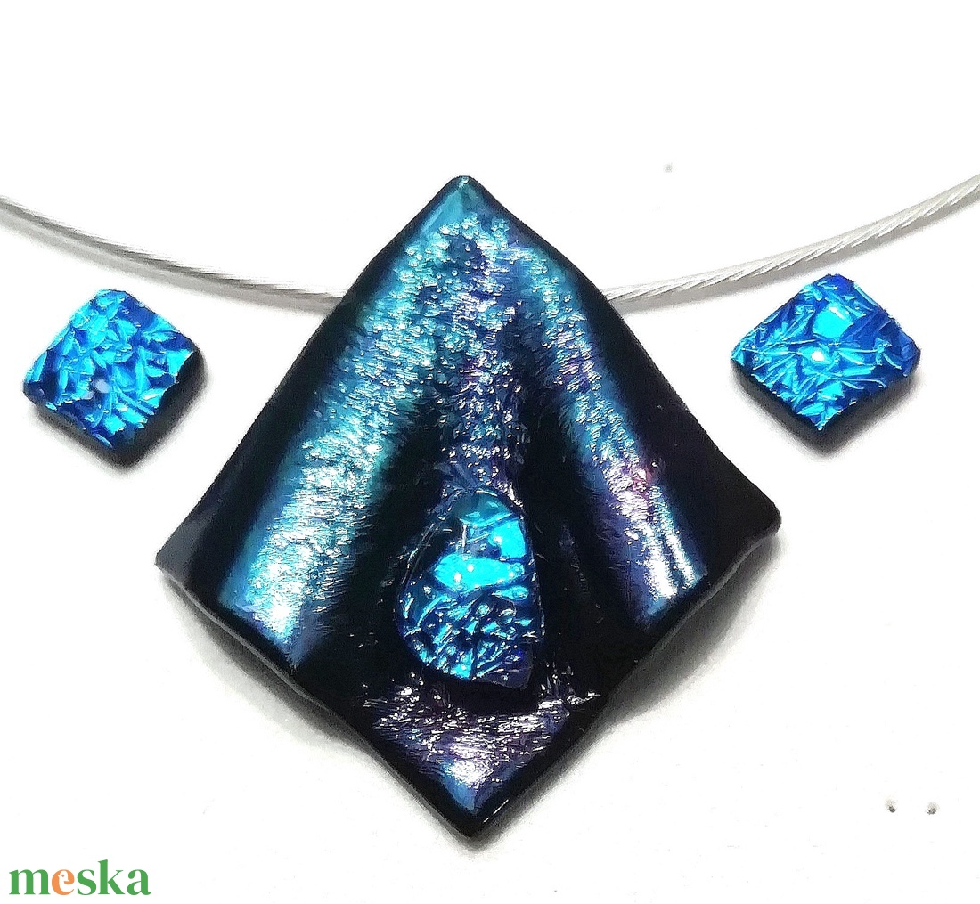 NEMESACÉL!  Kék fények, ajándék névnapra születésnapra. - ékszer - ékszerszett - Meska.hu