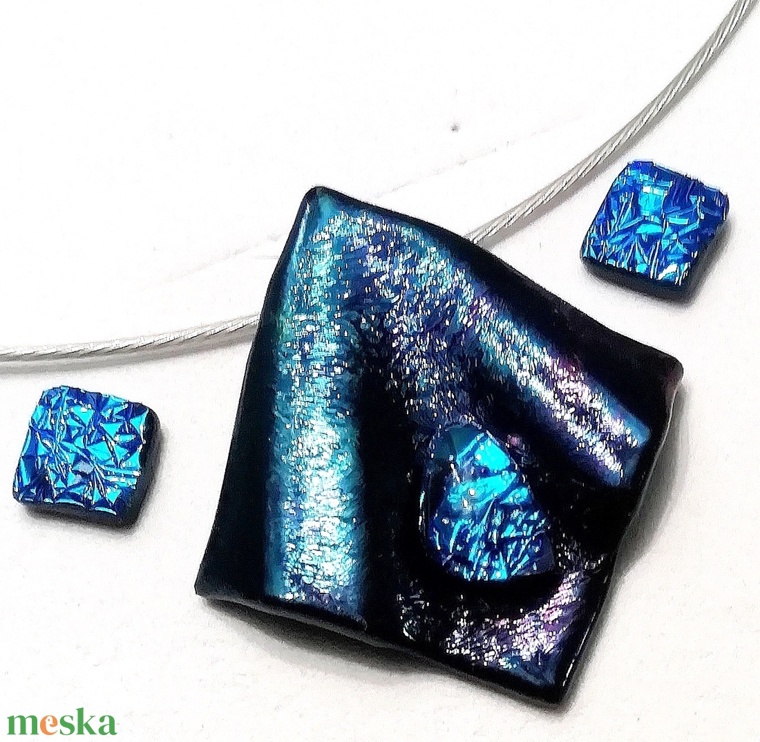 NEMESACÉL!  Kék fények, ajándék névnapra születésnapra. - ékszer - ékszerszett - Meska.hu