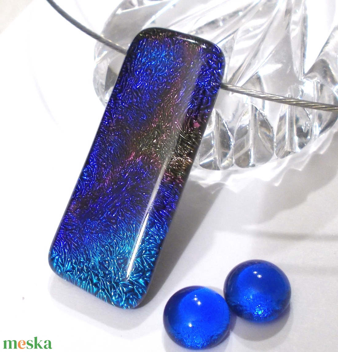 NEMESACÉL!  Kék-arany árnyalatok ékszerszett. - ékszer - ékszerszett - Meska.hu