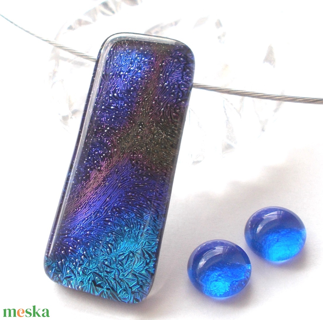 NEMESACÉL!  Kék-arany árnyalatok ékszerszett. - ékszer - ékszerszett - Meska.hu