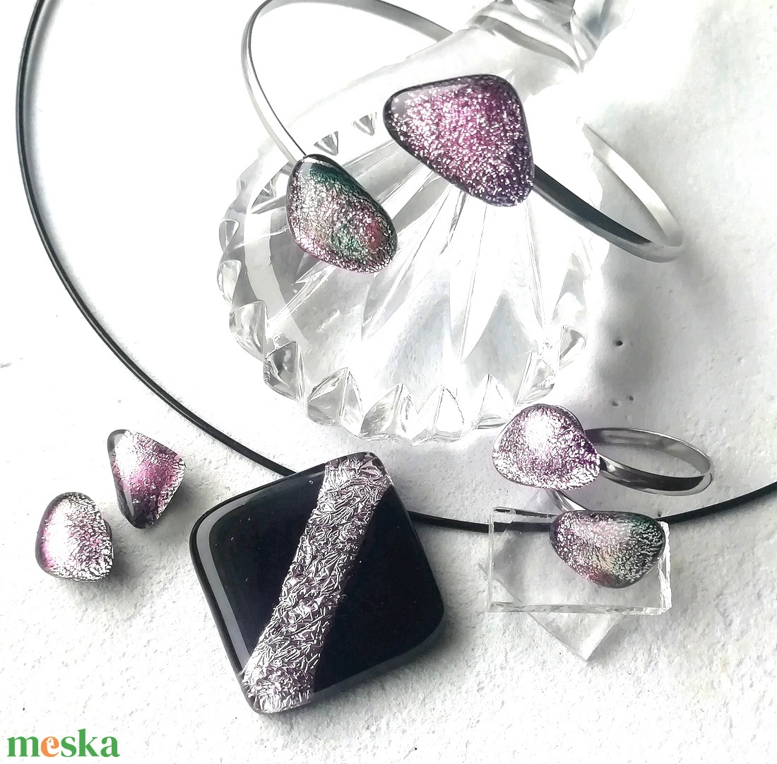 NEMESACÉL! Exkluzív magnólia ékszerszett. - ékszer - ékszerszett - Meska.hu