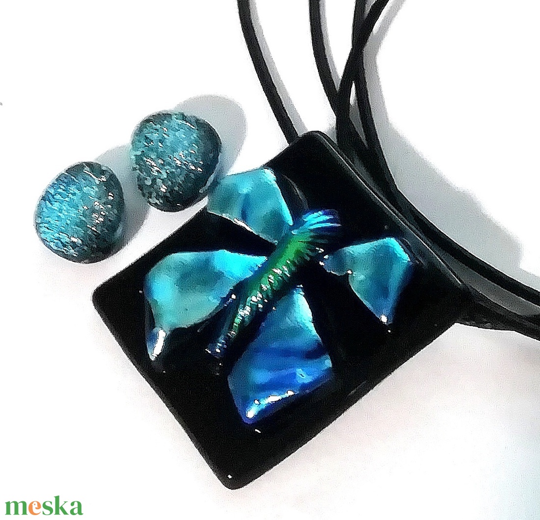 Pillangótánc nyaklánc és fülbevaló, ajándék nőknek névnapra, születésnapra. - ékszer - ékszerszett - Meska.hu