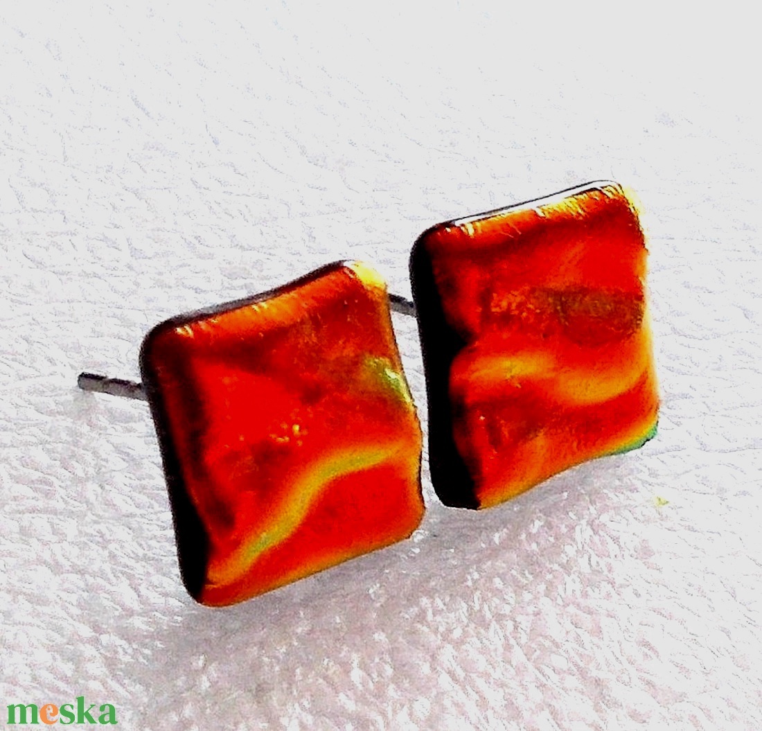 Lángolás dichroic nyaklánc. - ékszer - ékszerszett - Meska.hu