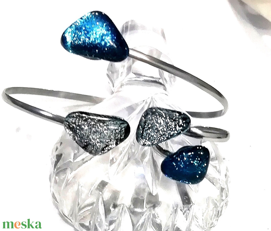 NEMESACÉL! Exkluzív ezüstkék karkötő és gyűrű - ékszer - karkötő - kézfej karkötő - Meska.hu