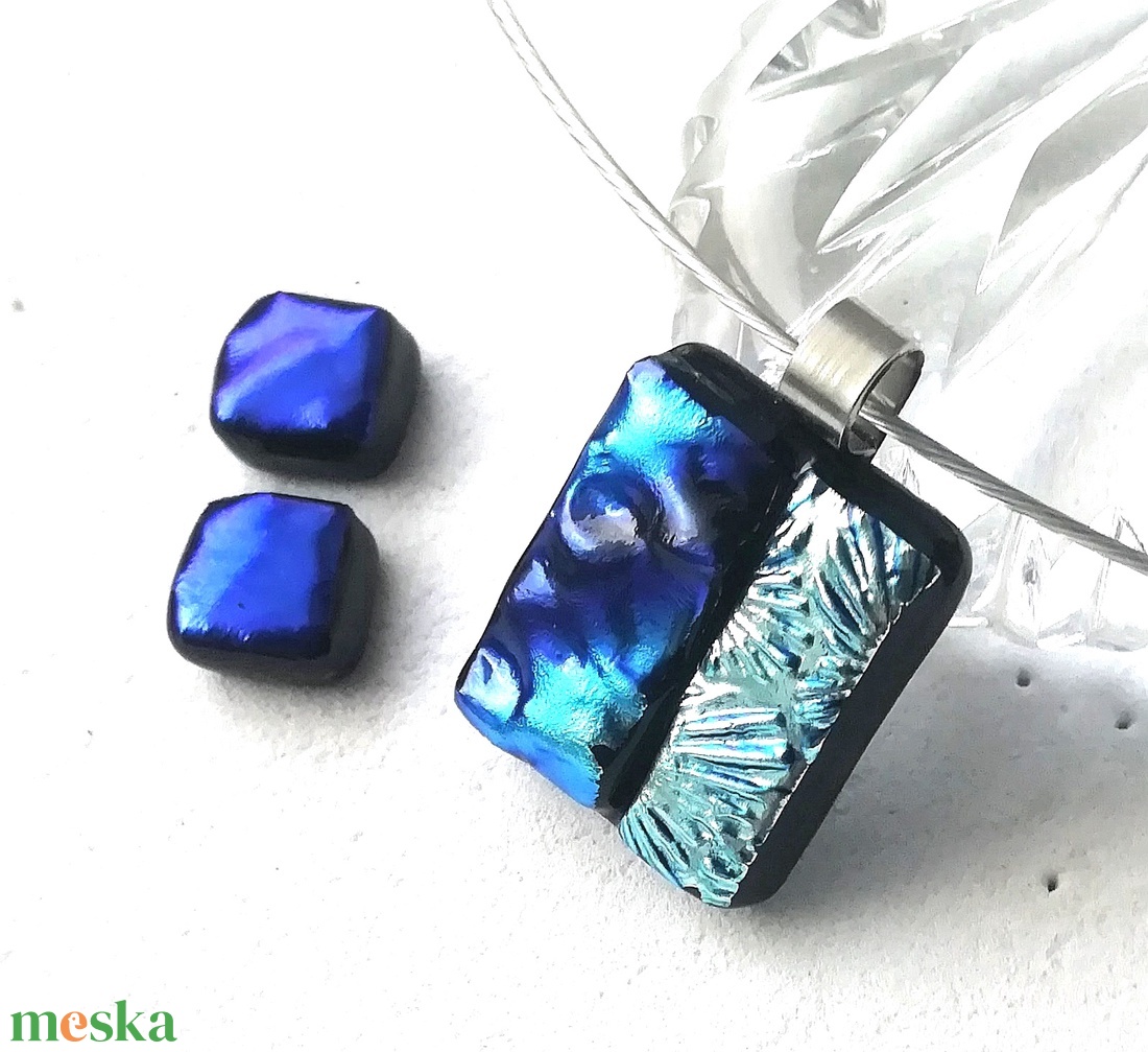NEMESACÉL!  Kékek fúziója ékszerszett. - ékszer - ékszerszett - Meska.hu