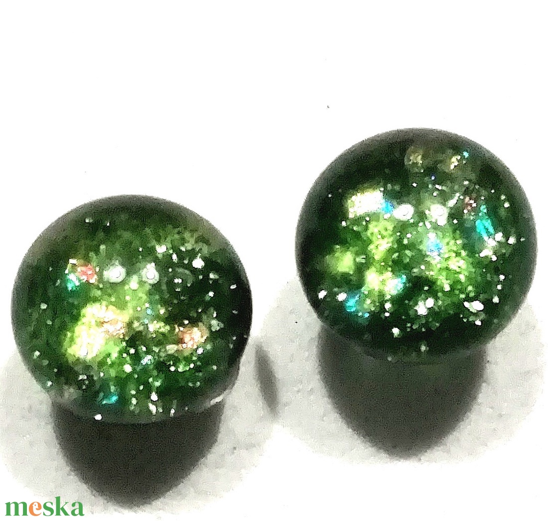 NEMESACÉL! Karácsonyi fények fülbevaló  , ajándék névnapra, születésnapra. - ékszer - fülbevaló - pötty fülbevaló - Meska.hu