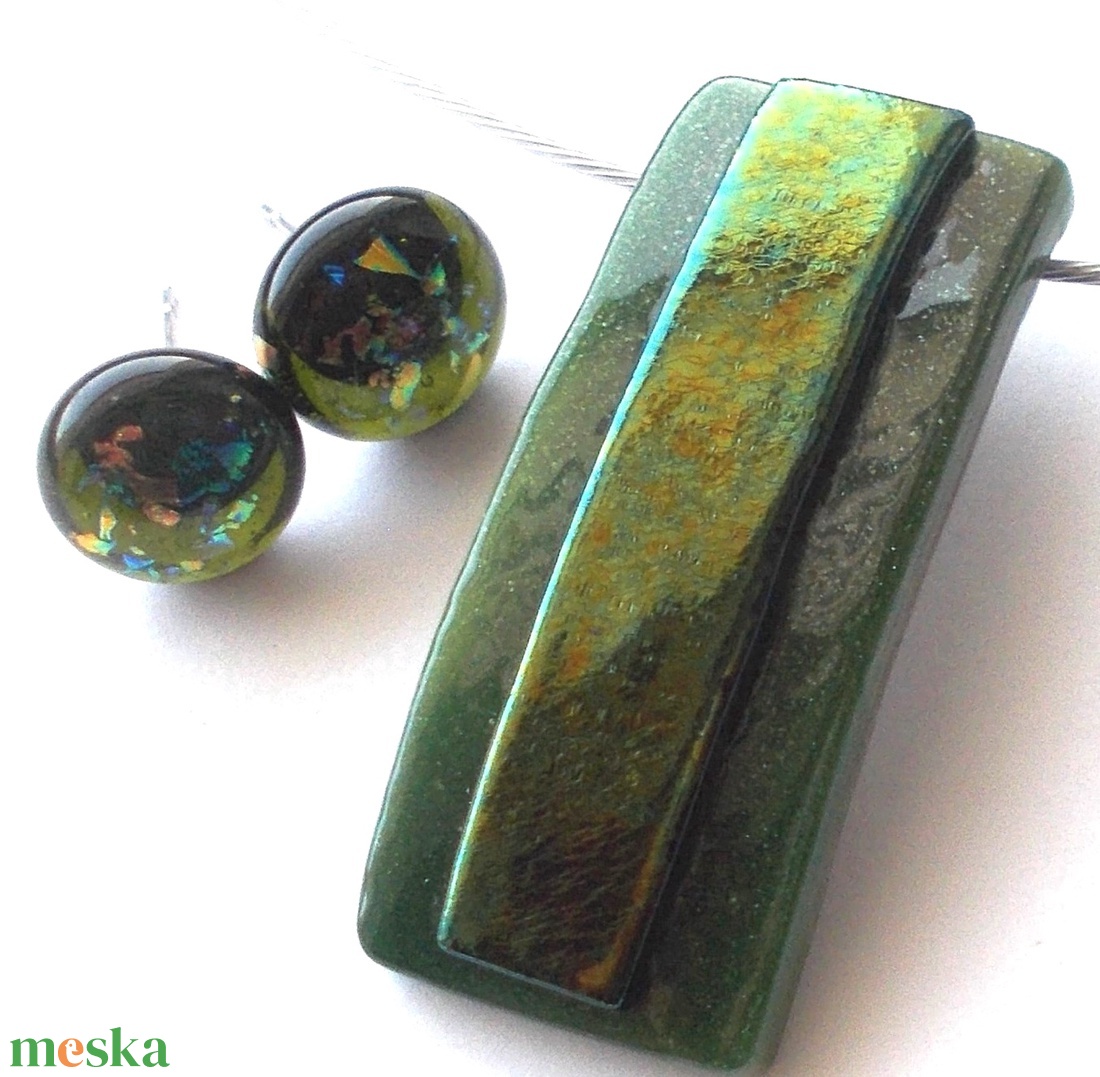 NEMESACÉL!  Bronzos moha ékszerszett , ajándék névnapra születésnapra. - ékszer - ékszerszett - Meska.hu