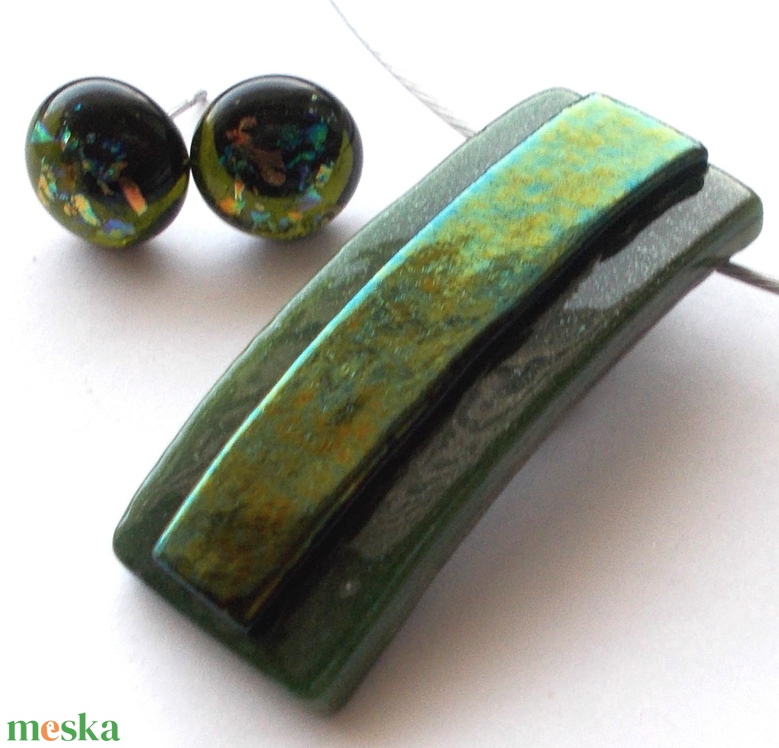 NEMESACÉL!  Bronzos moha ékszerszett , ajándék névnapra születésnapra. - ékszer - ékszerszett - Meska.hu