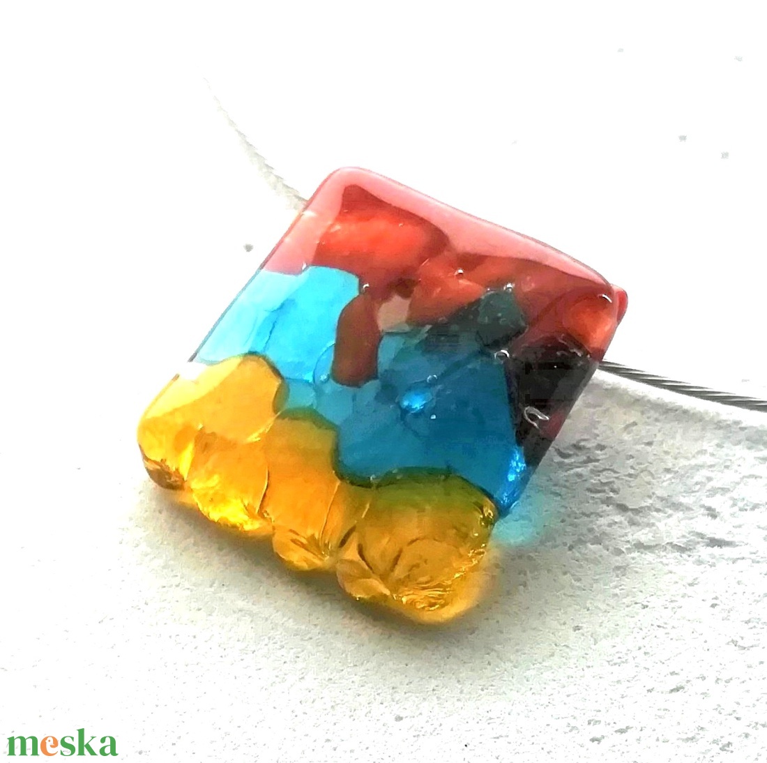 NEMESACÉL!  Színek fúziója ékszerszett.  - ékszer - nyaklánc - medálos nyaklánc - Meska.hu