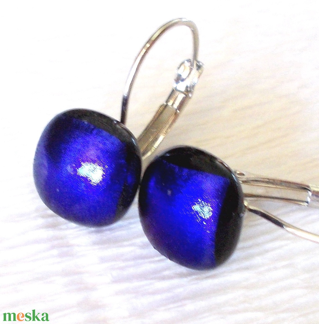 NEMESACÉL! Ezüstkék selyem hullámok ékszerszett, ajándék nőknek névnapra, születésnapra. - ékszer - ékszerszett - Meska.hu